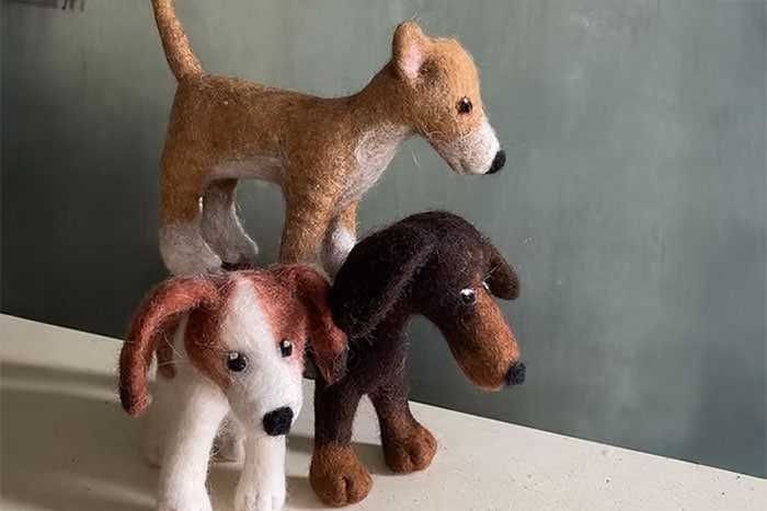 Handgemaakte producten van vilt