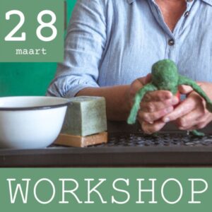 Workshop 28 maart, middag eierwarmers vilten